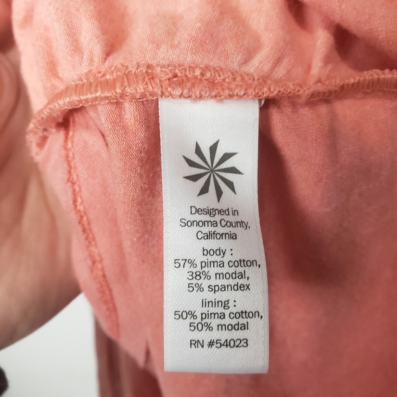 Athleta bodycon maxi dress ruching salmon MT tall - Picture 7 of 7